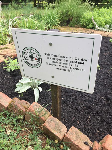 Hanover Master Gardeners Historic Demo Garden at Scotchtown