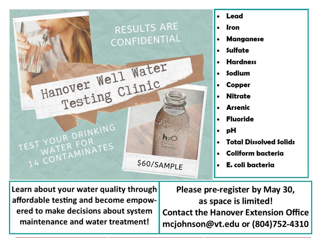 Hanover Well Water Testing Clinic