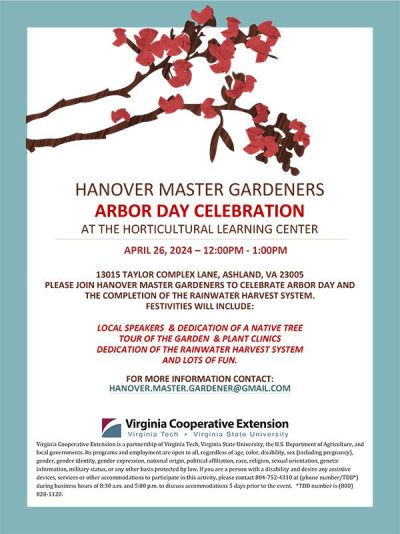 Arbor Day Celebration in Hanover, VA