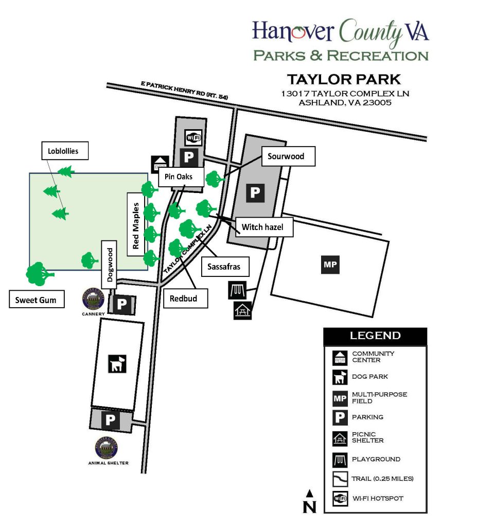 Hanover Master Gardeners Tree Walk Map