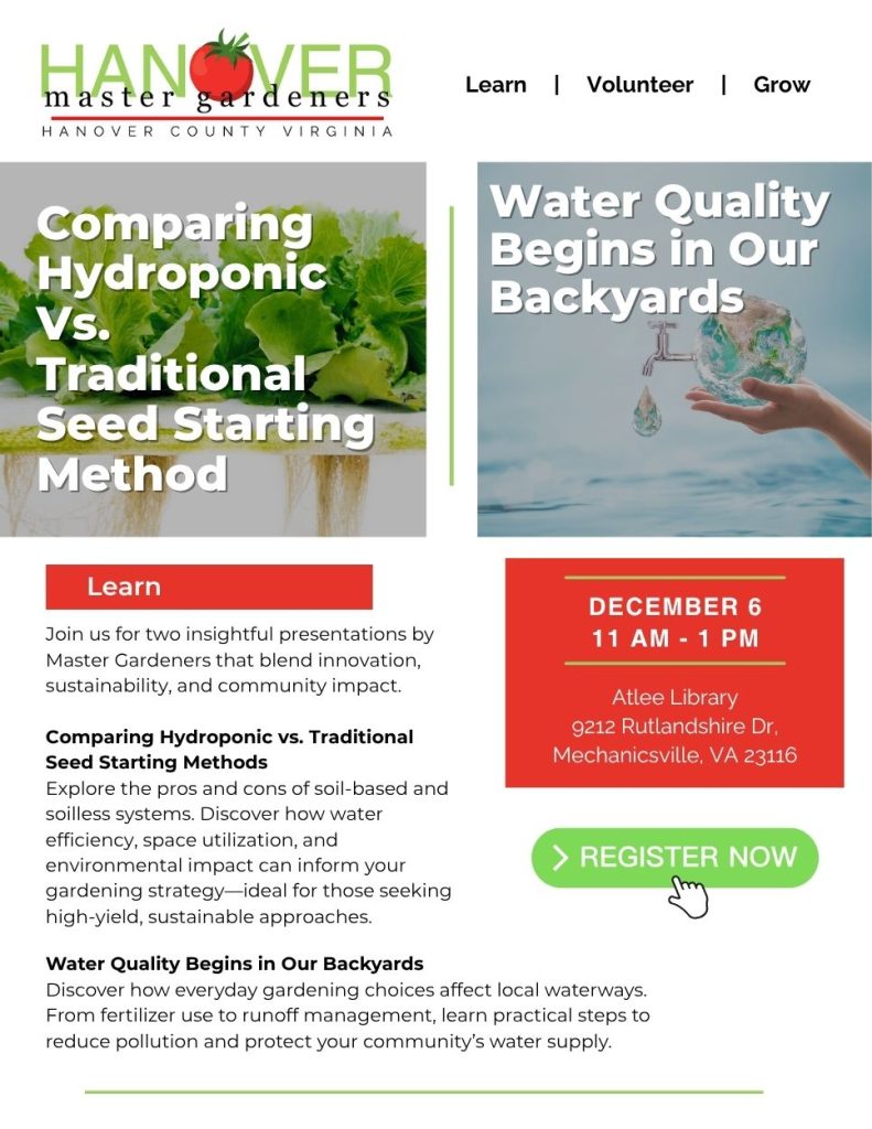 December Home Gardening Series Info Click to RSVP